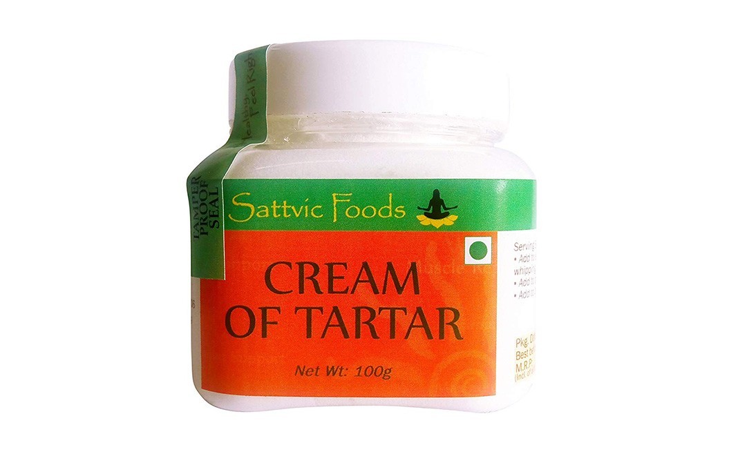 Sattvic foods Cream Of Tartar    Plastic Jar  100 grams